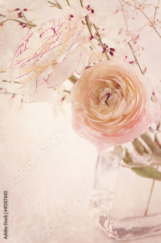 Board z aluminiowym obramowaniem Kwiaty ranunculus
