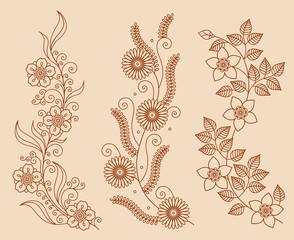 Wall Mural - floral ornaments