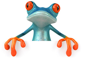 Wall Mural - Blue frog