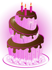 Poster - Pink cake