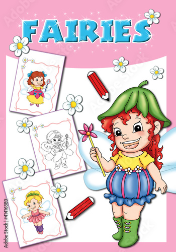 Copertina Fate Da Colorare Buy This Stock Illustration And