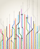 Fototapeta  - Abstract color metro scheme background