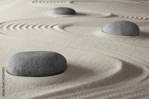 Naklejka - mata magnetyczna na lodówkę Japanese zen garden