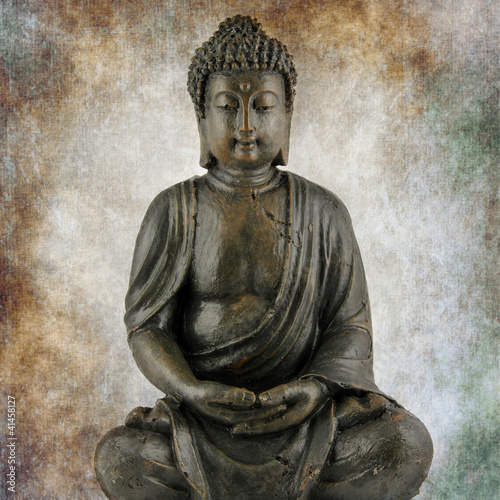 Obraz na płótnie canvas czteroczęściowy "tetraptyk" Siedzący Buddha