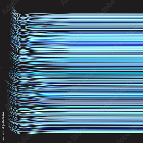 3d Render Multiple Wavy Hair Lines In Different Purple Blue Buy