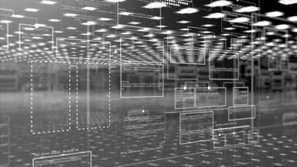 Computer code programm digital background