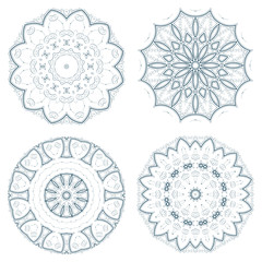 Poster - Set of guilloche ornaments