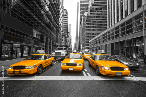 Fototapeta na wymiar NEW YORK CITY -MARCH 25: Times Square, featured with Broadway Th