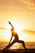 © EpicStockMedia - Silhouette of a Beautiful Yoga Woman at Sunset