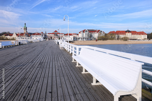 Tapeta ścienna na wymiar Pier in Sopot, Poland.