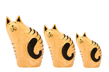 Wooden Cats