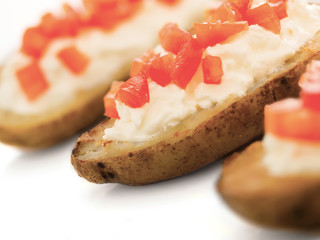 Wall Mural - close up of potato skins