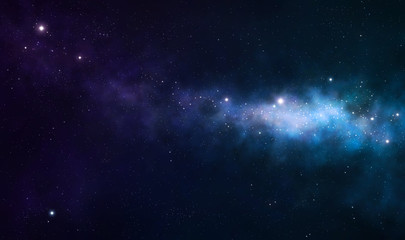 Wall Mural - blue and purple nebula