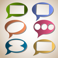 Canvas Print - creative speech bubbles