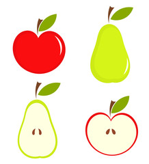 Wall Mural - Pear and apple