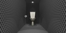 Soundproof Toilet Cubicle