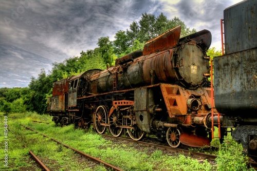 Naklejka - mata magnetyczna na lodówkę locomotive