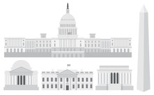 Washington DC Capitol Buildings And Memorials