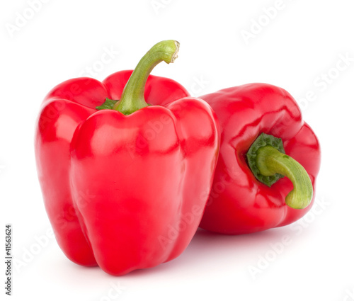 Naklejka - mata magnetyczna na lodówkę red pepper isolated on white background
