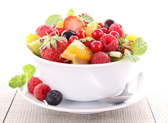 Wall Mural - fruits salad