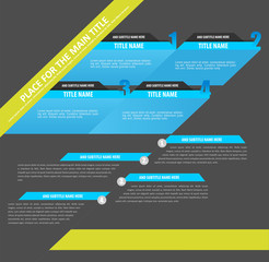 Fototapete - Vector abstract background concept for brochure