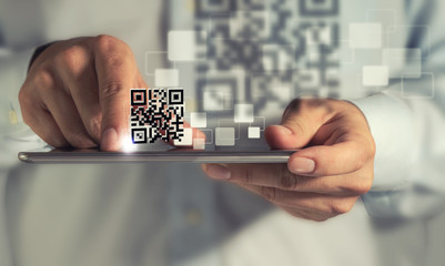 tablet computer Qr code scan