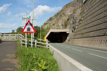 Wall Mural - Tunnel sign.