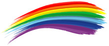 Art Rainbow Abstract Vector Background Brush Stroke
