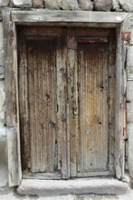 Old Wooden Weathered Doorway