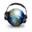 Global Music Headphones Earth