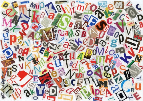 Board z aluminiowym obramowaniem Abc collage