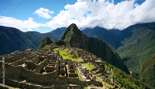 Board z aluminiowym obramowaniem Machu Picchu widok z góry
