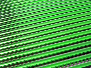 Wall Mural - green solar power tube heap, glass pipe closeup, modern technology diversity
