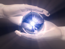 Ball  Of Clairvoyance In The Hands