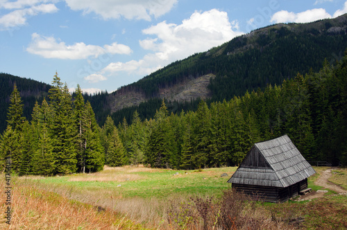 Board z aluminiowym obramowaniem Tatry polskie-dolina olczanska