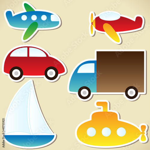Plakat na papierze fotorealistycznym Zestaw transportowy