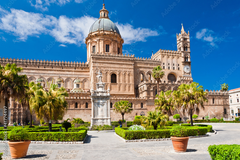 The Cathedral of Palermo - obrazy, fototapety, plakaty 