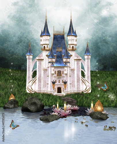 Naklejka na szybę Enchanted castle