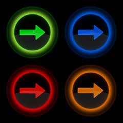 Wall Mural - arrow buttons