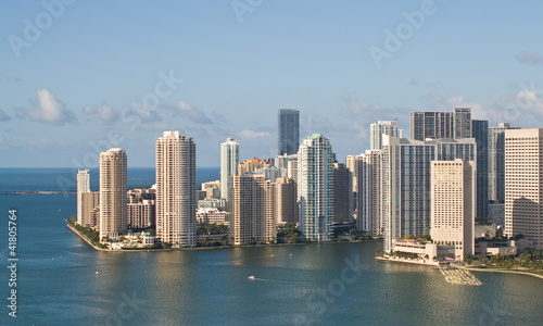 Obraz na płótnie canvas dwuczęściowy "dyptyk" Miami Waterfront