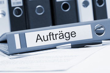 Poster - Aktenordner Aufträge