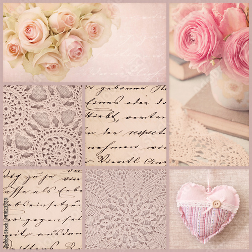 Tapeta ścienna Vintage collage
