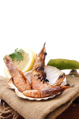 Poster - roasted prawns - gamberoni arrosto