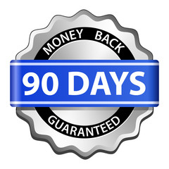 Money back guarantee label