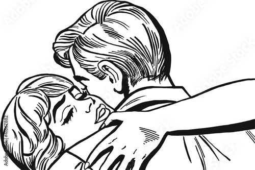 Pareja De Enamorados Abrazandose Buy This Stock Illustration And Explore Similar Illustrations At Adobe Stock Adobe Stock