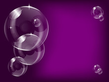 Purple Bubbles Background