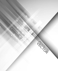 Wall Mural - abstract technology lines gray wave vector