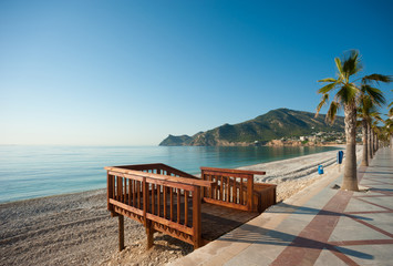 Wall Mural - Beach promenade