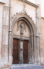 Canvas Print - Portal of La Lonja monument