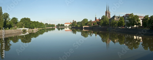 Plakat na papierze fotorealistycznym Wrocławska panorama